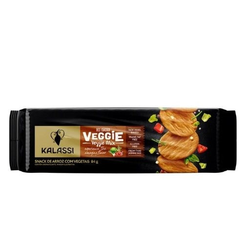 Snack de Arroz Kalassi Rice Cracker Veggie Mix 84g