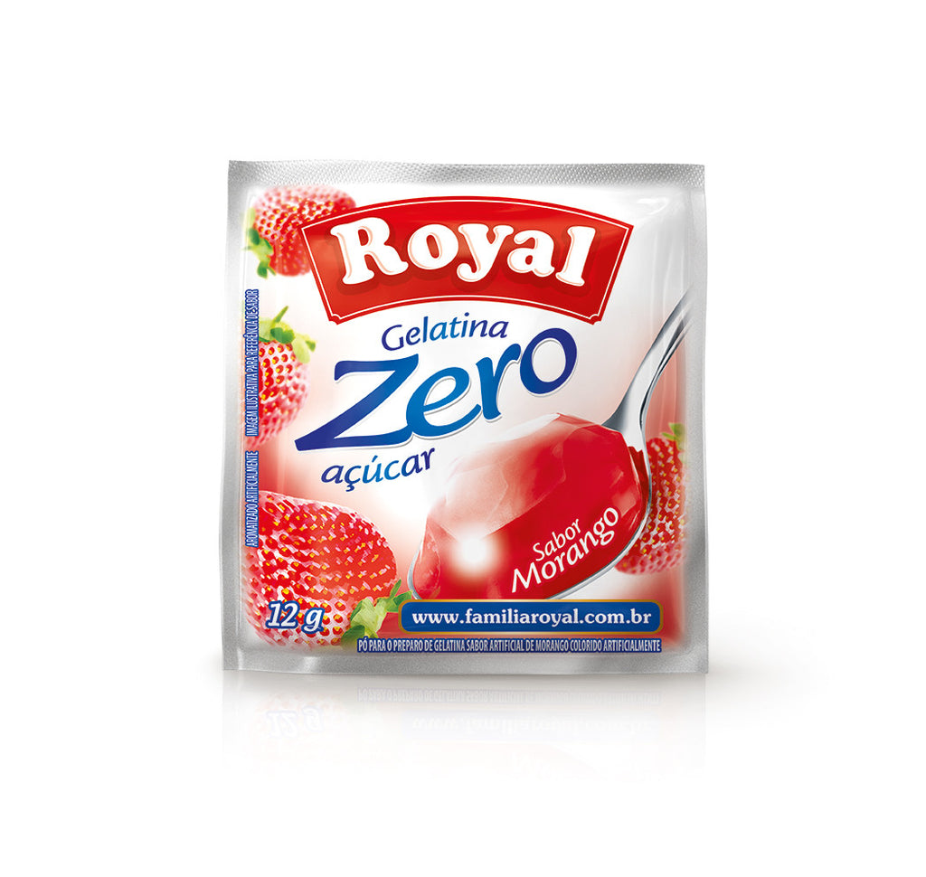 Royal Gelatina Morango Zero Açúcar 12g