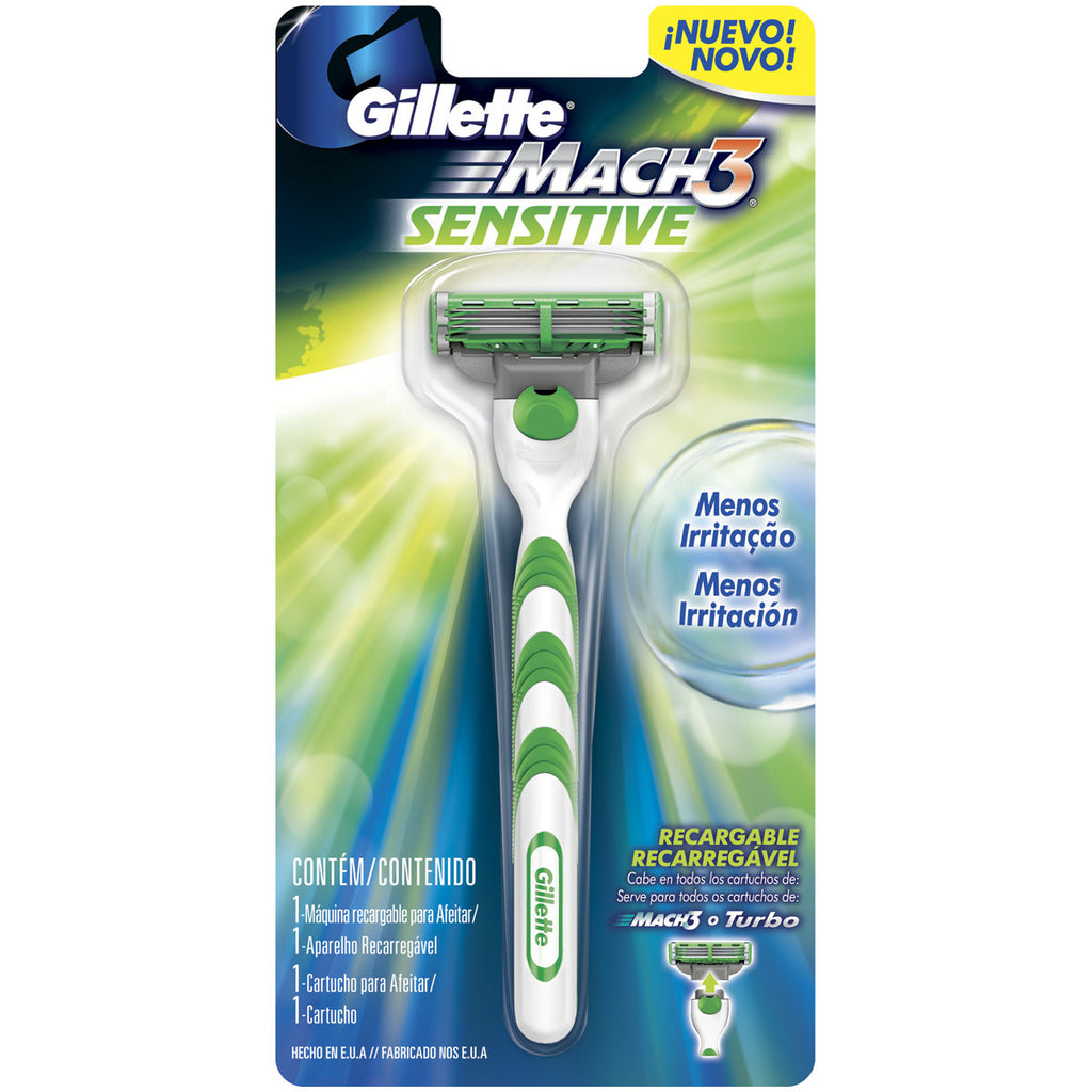 Gillette Mach 3 Sensitive Aparelho de Barbear