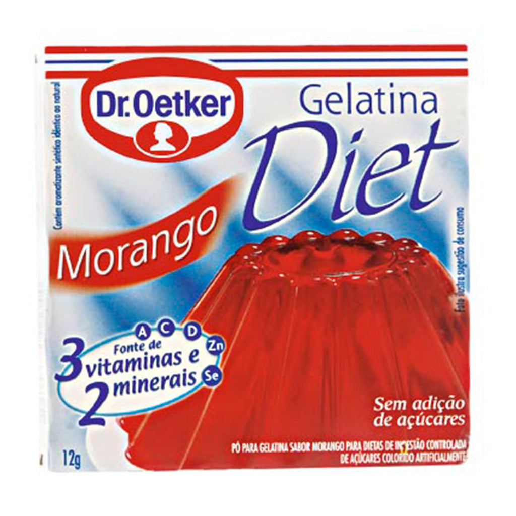 Dr. Oetker Gelatina Diet Morango 12g
