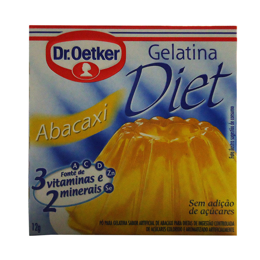 Dr. Oetker Gelatina Diet Abacaxi 12g