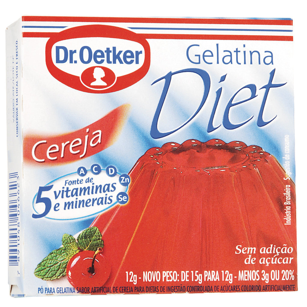 Dr. Oetker Gelatina Diet Cereja 12g