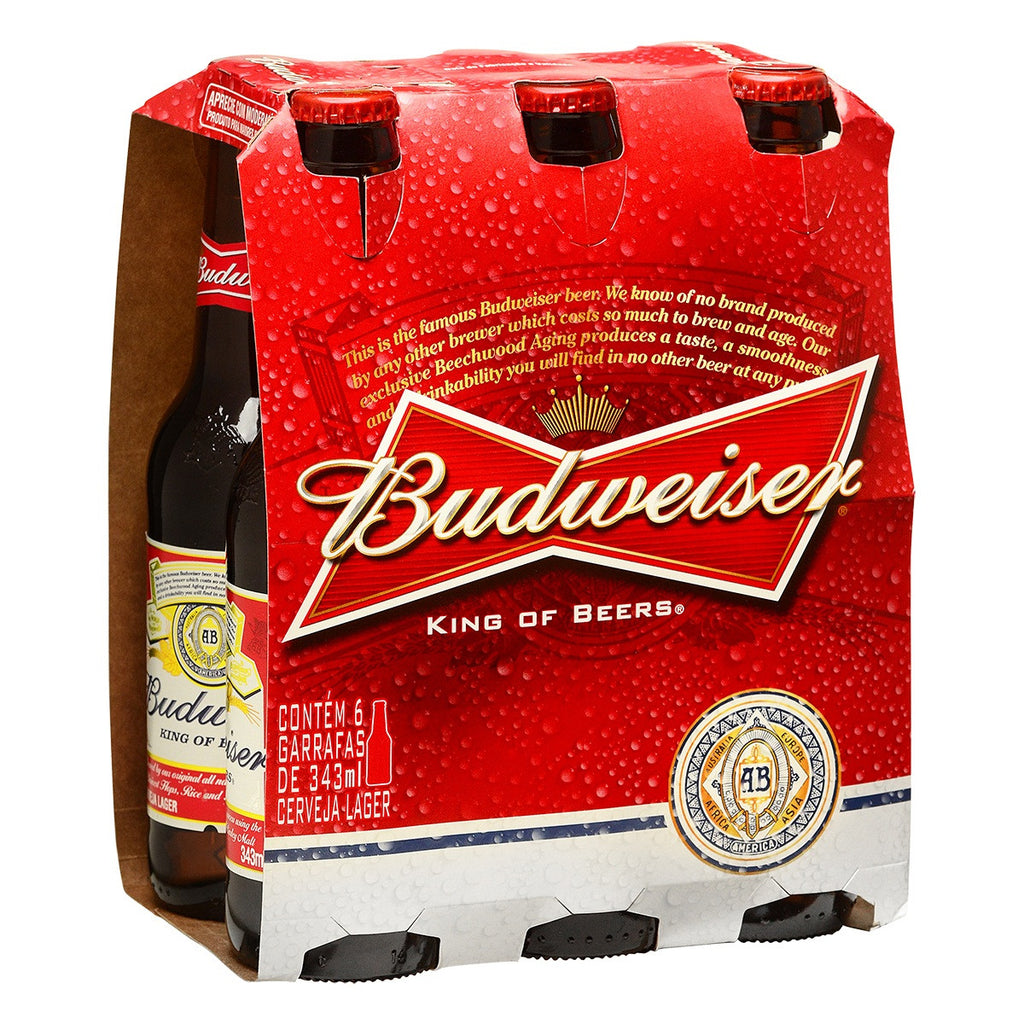 Budweiser 330ml - pack 6 garrafas