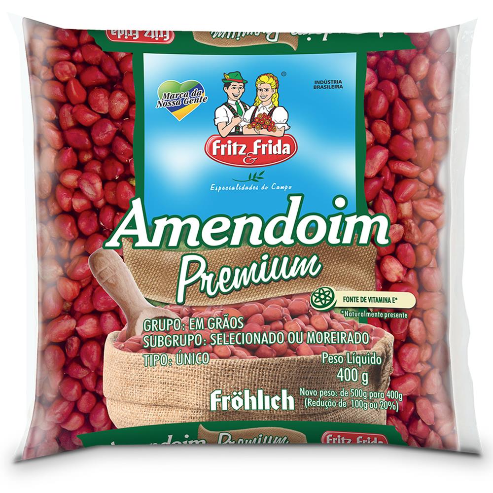 Fritz e Frida Amendoim Premium Vermelho 500g