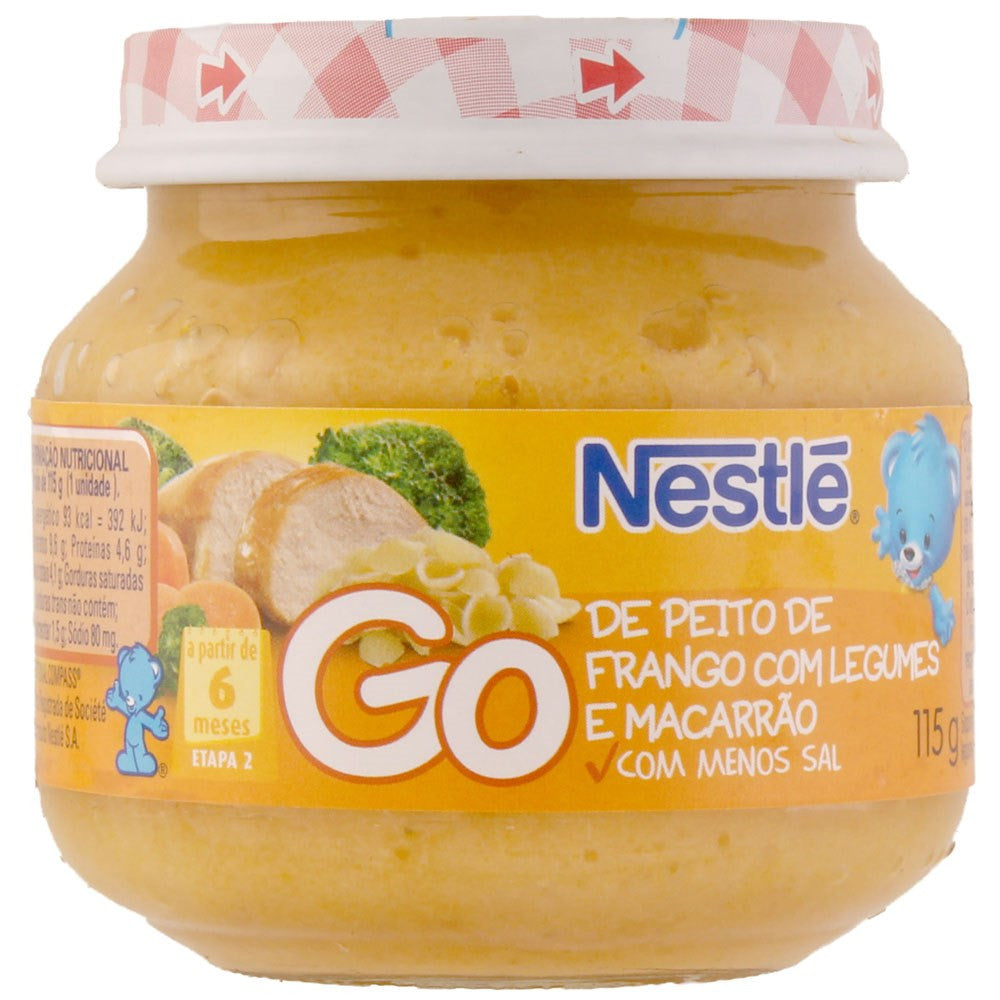 Nestlé Alimento Infantil Peito de Frango com Legumes e Macarrão 115g