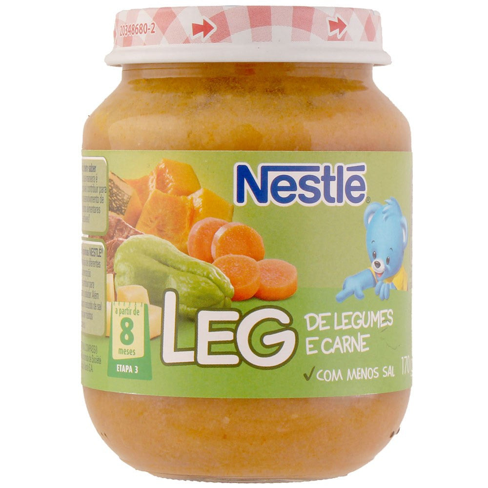Nestlé Alimento Infantil Legumes e Carne 170g