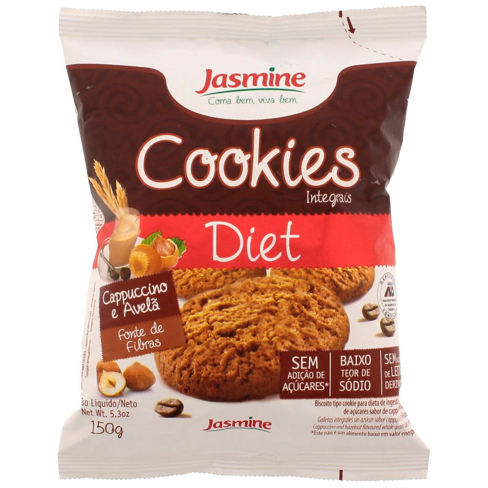 Jasmine Cookies Diet Cappuccino e Avelã 120g