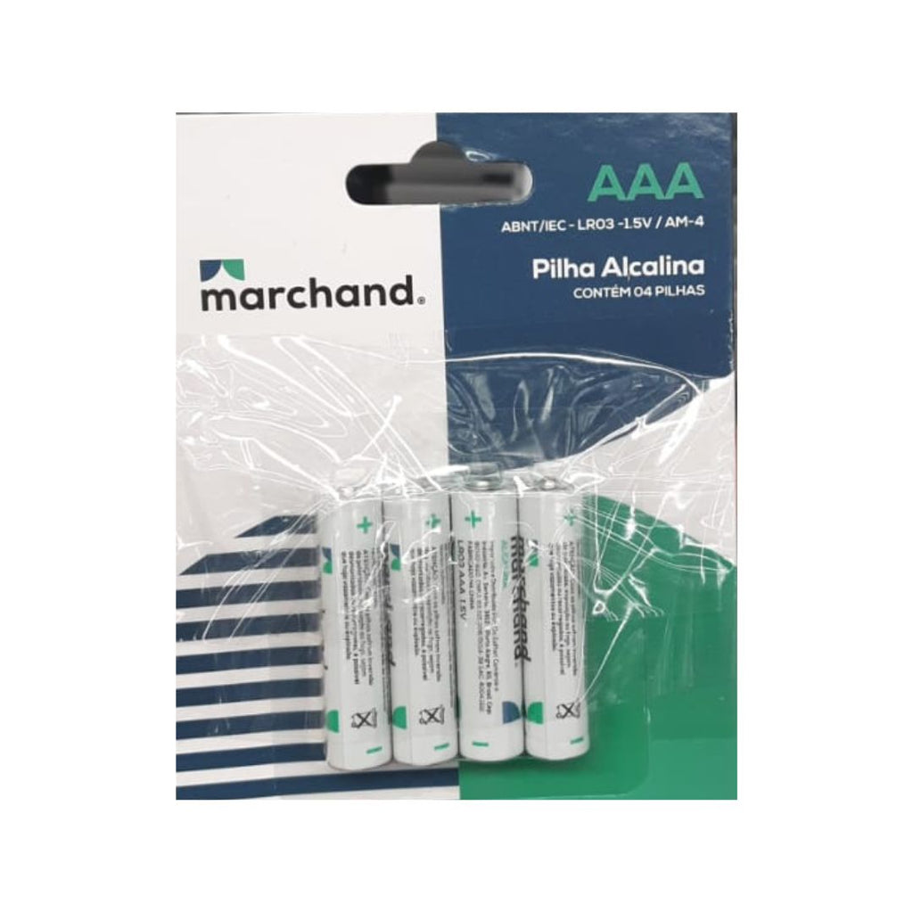 Marchand Pilha Alcalina AAA C/4