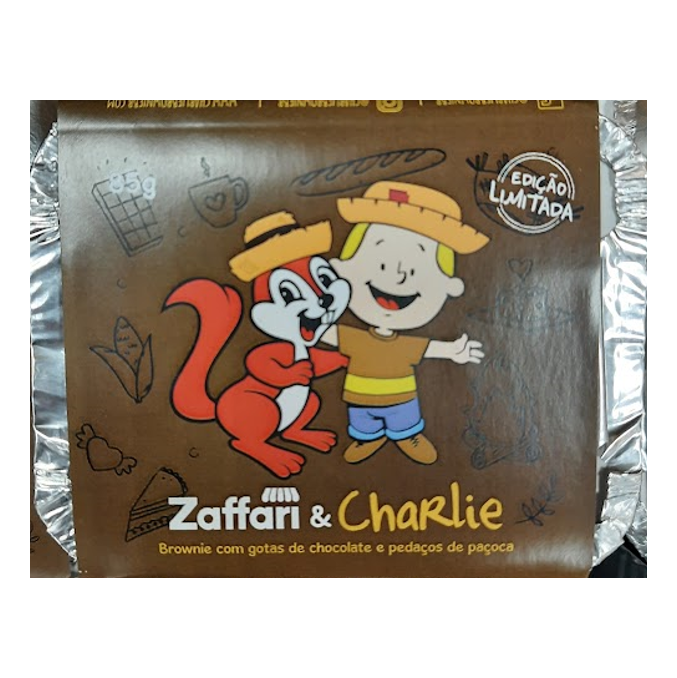 Zaffari & Charlie Brownie Brownie Pedaços Chocolate e Pedaços de Paçoca 85g