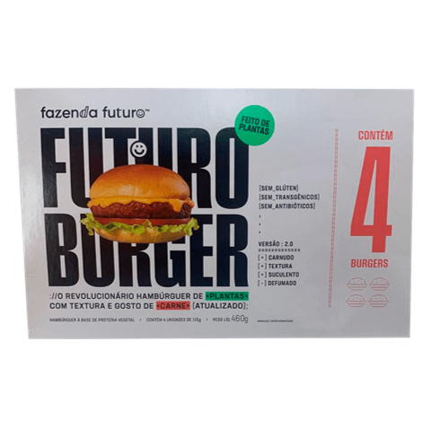 Fazenda do Futuro Burger Hambúrguer Vegetal Congelado 460g
