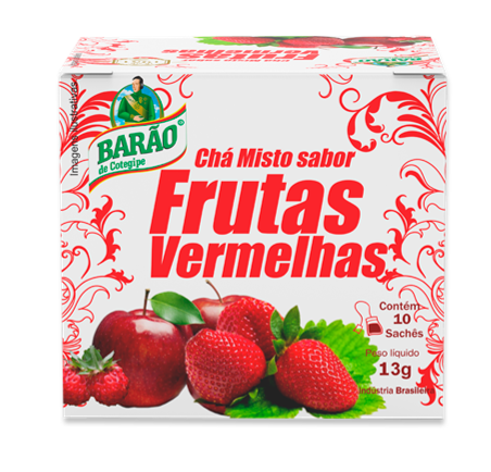 Bar o do Cotegipe Ch Misto Sabor Frutas Vermelhas 13g c 10