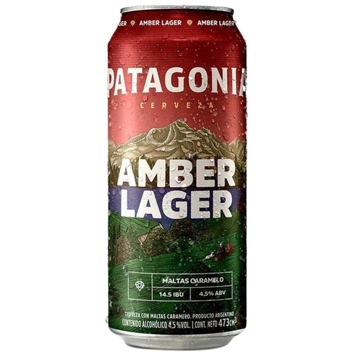 Patagonia Cerveja Argentina Amber Lager Lata 473ml