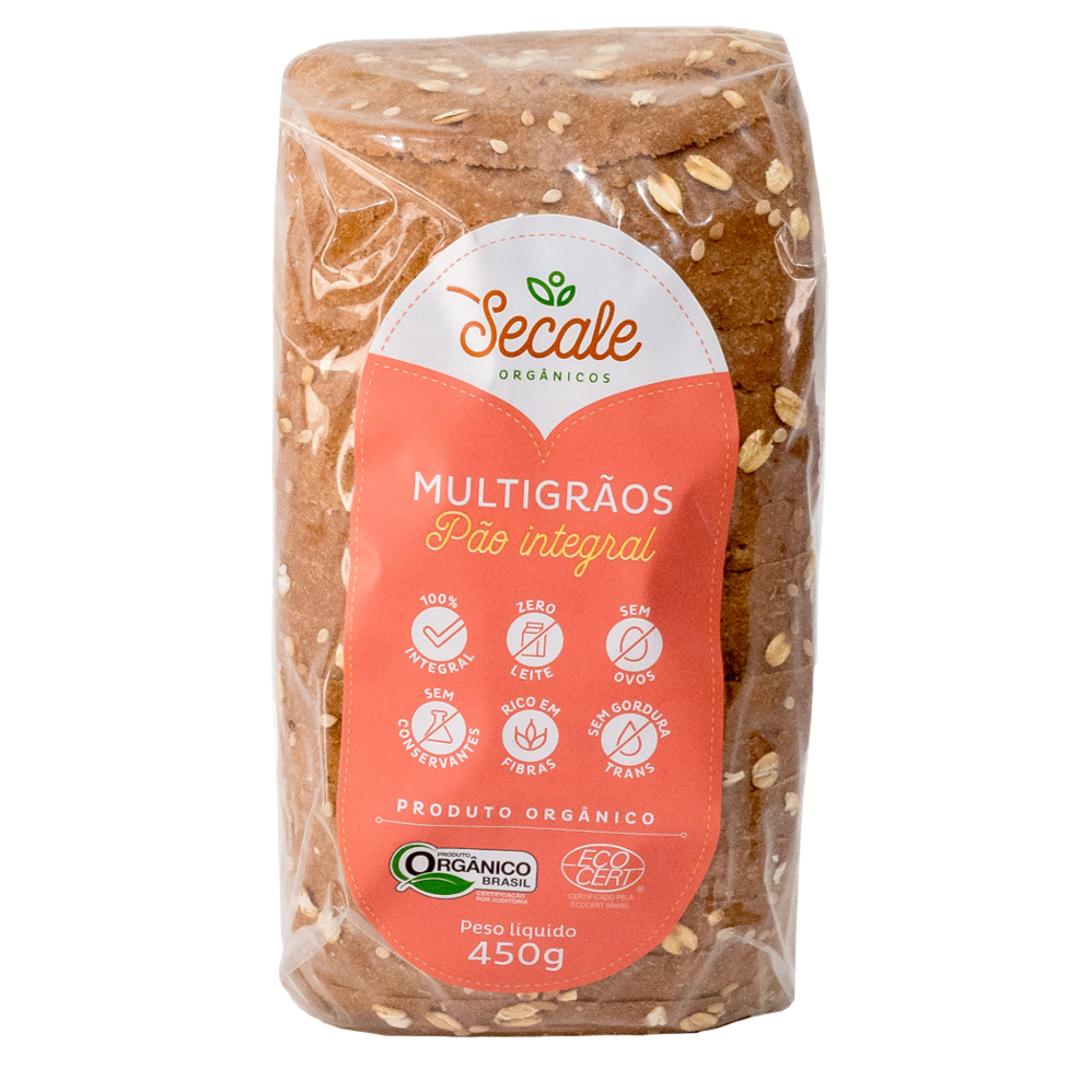Secale Pão Integral Multigrãos 450g