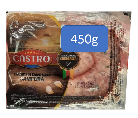 Castro Linguiça de Carne Suína Campeira 450g