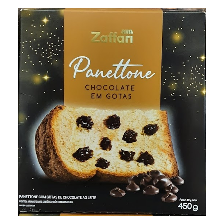 Zaffari Panettone Gotas Chocolate 450g