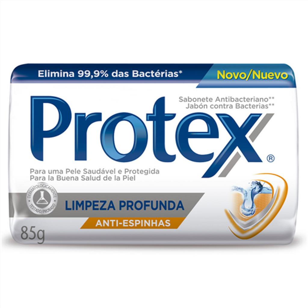 Protex Sabonete Antibacteriano Limpeza Profunda Anti Espinhas 85g