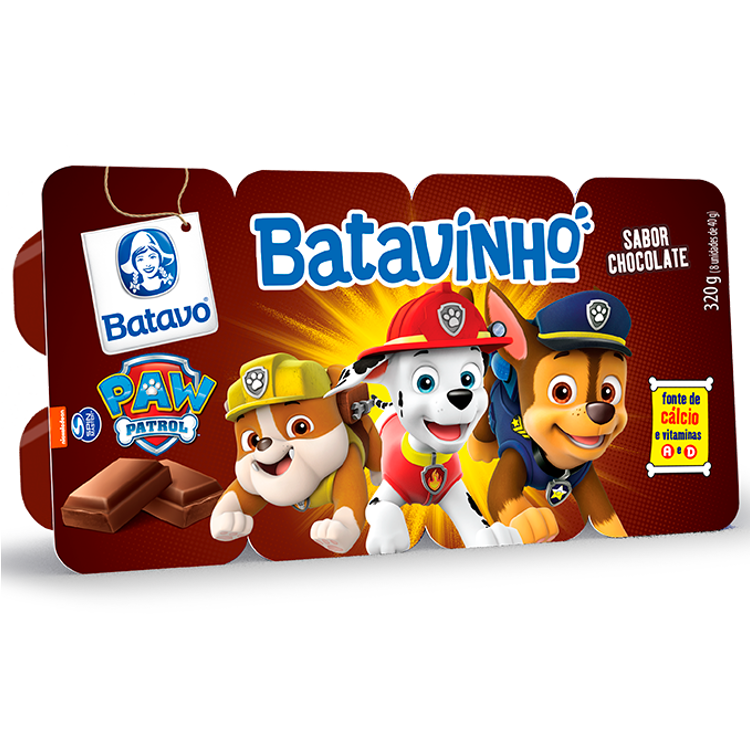 Batavinho Petit Patrulha Canina Chocolate 320g