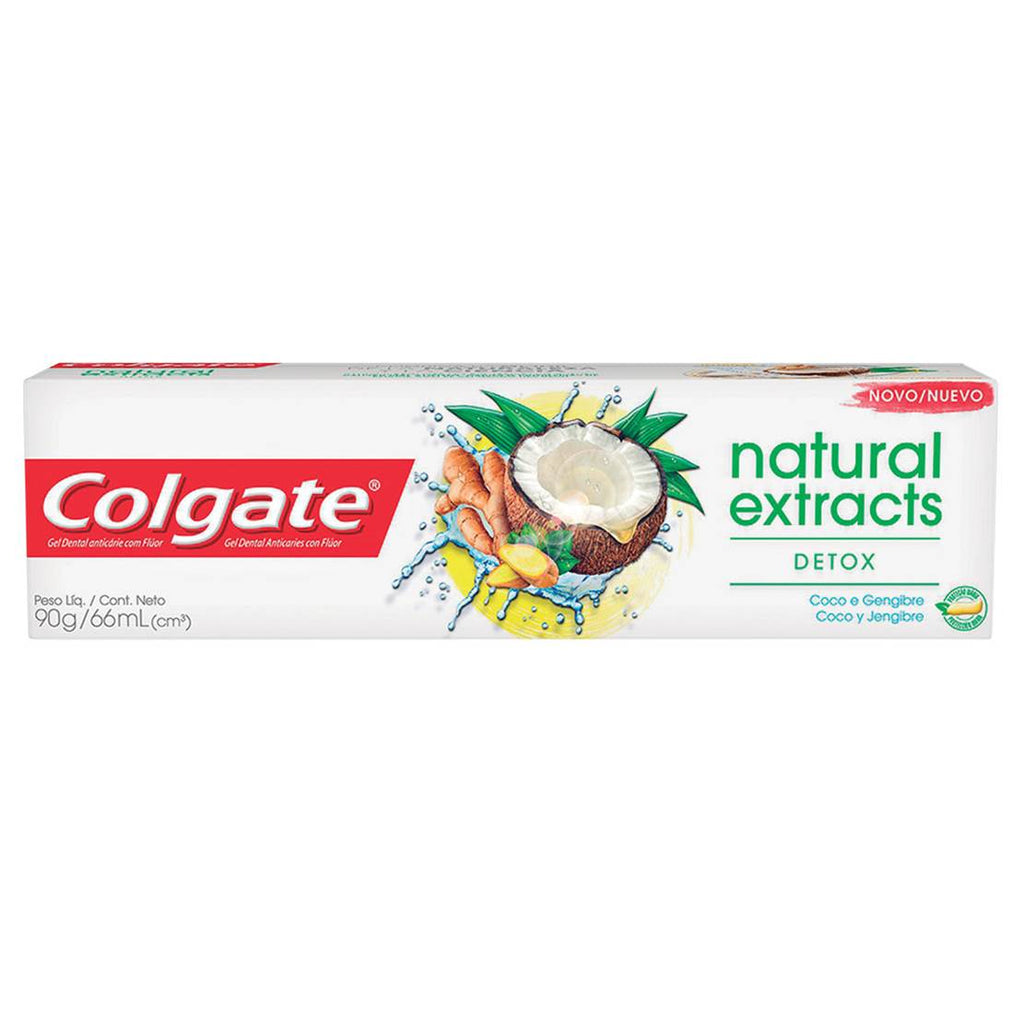 Colgate Creme Dental Natural Extracts Detox Coco e Gengibre 90g