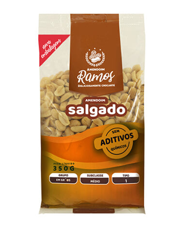 Ramos Amendoim Torrado Com Sal 350g