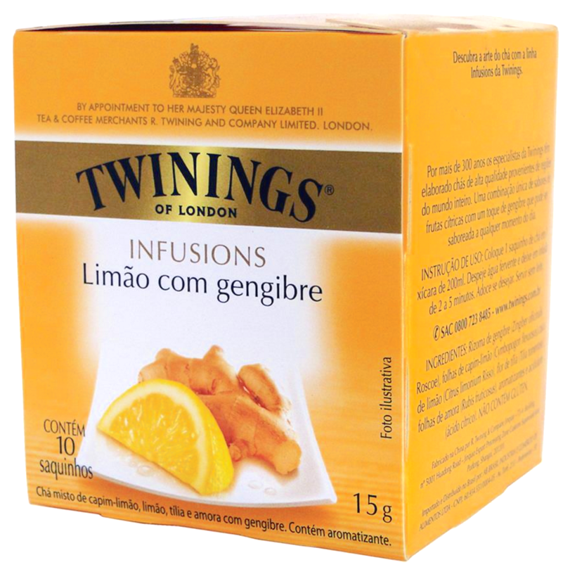 Twinings Chá Limão com Gengibre 15g