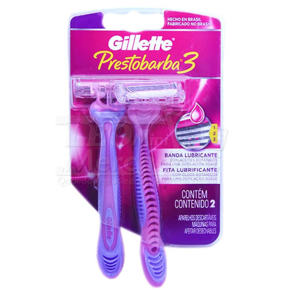 Gillette Prestobarba 3 Feminino c/2