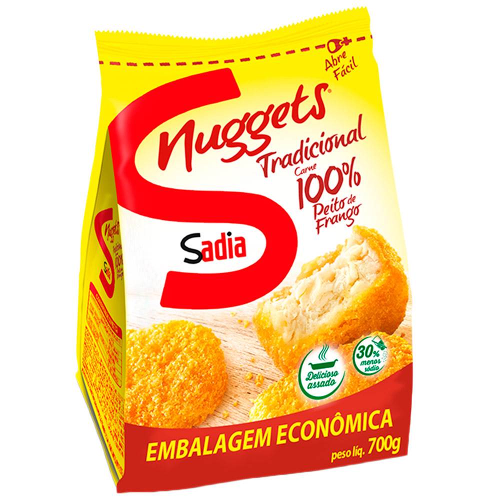 Sadia Nuggets Tradicional Embalagem Econômica 700g
