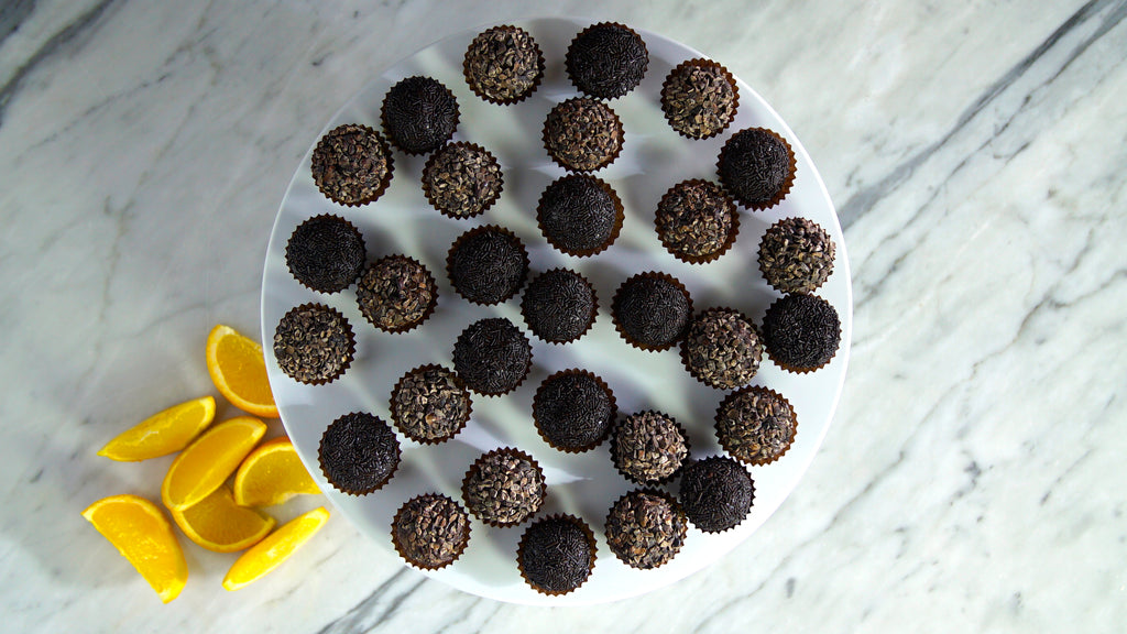 Receita: Brigadeiro de Chocolate e Laranja