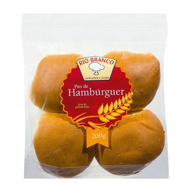 Rio Branco Pão de Hambúrguer 200g (com 4un)