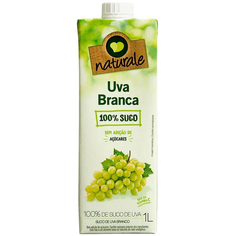 Naturale 100% Suco Sem Adição de Açúcares Uva Branca 1L