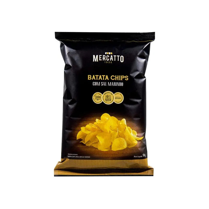 Mercatto Batata Chips Com Sal Marinho 96g