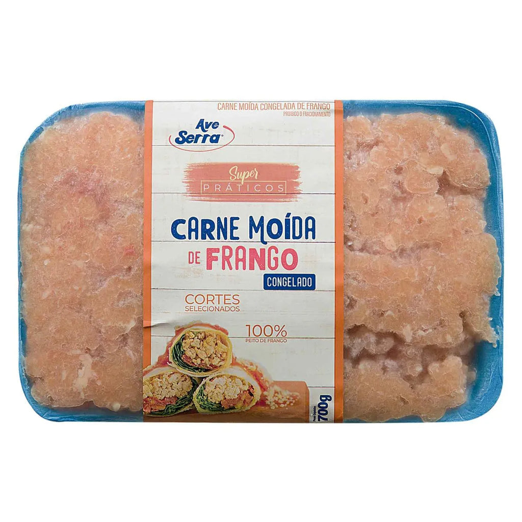 Carne Moída de Frango Congelada Ave Serra 700g