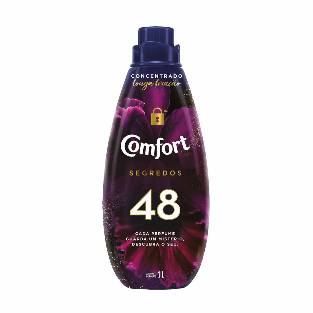 Comfort Amaciante Concentrado de Roupas Segredos 48 1L