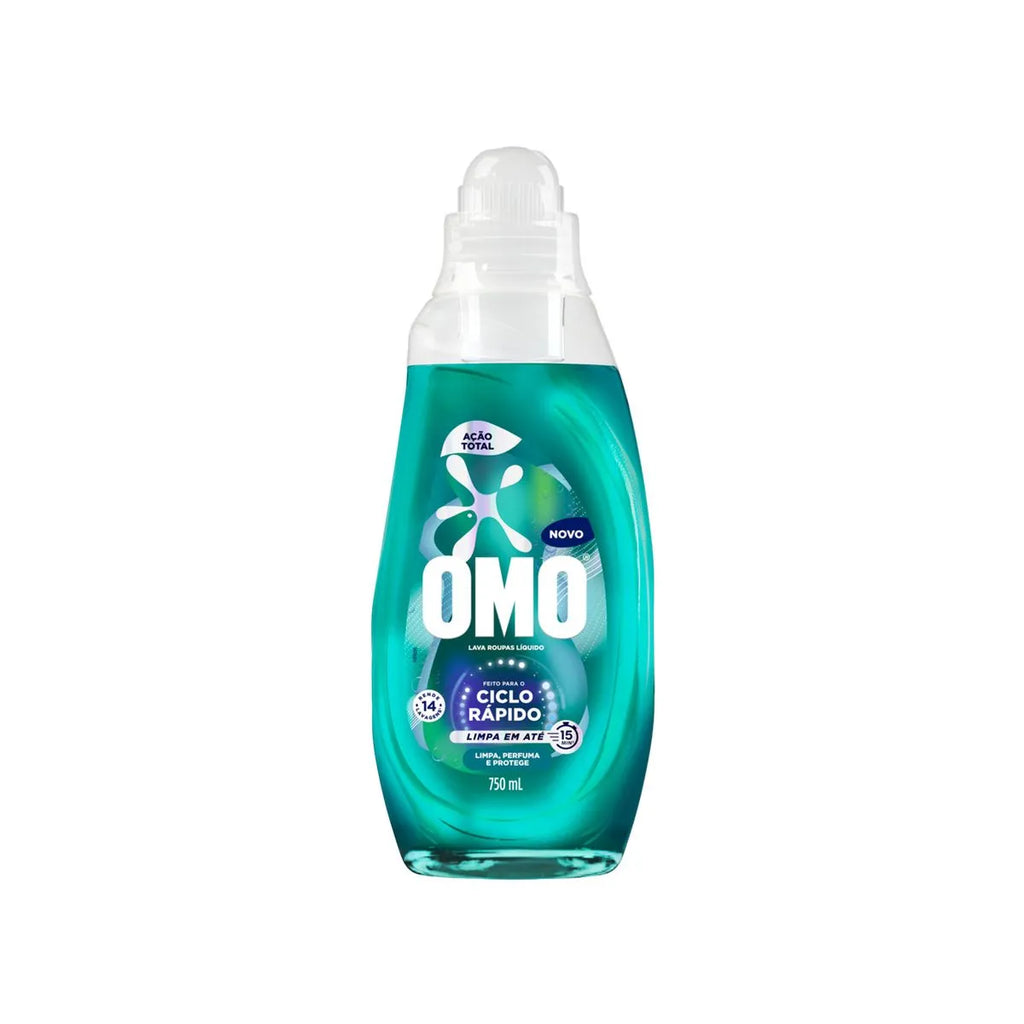 Omo Lava Roupa Líquido Ciclo Rápido Ação Total  750ml