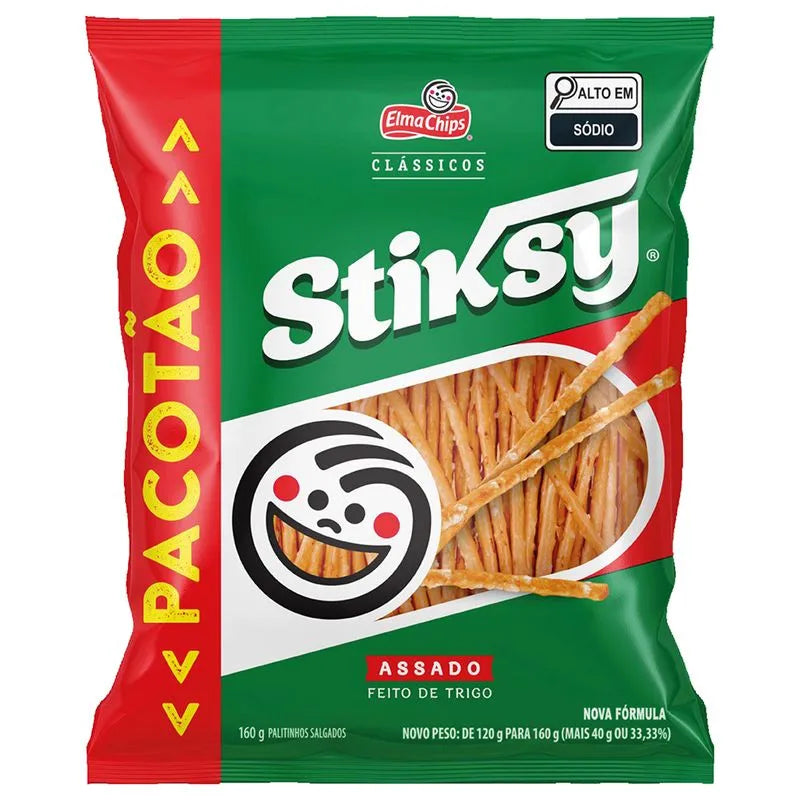 Salgadinho Assado Elma Chips Stiksy 160g