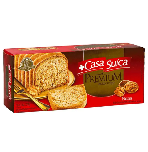 Bolo de Nozes Premium Casa Suíça 270g