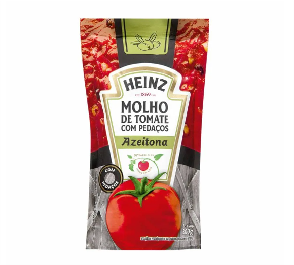 Molho de Tomate com Azeitona Heinz 300g