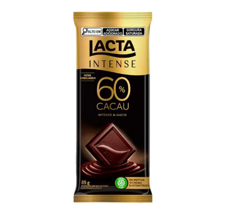 Chocolate Lacta Intense 60% Cacau Original 85g