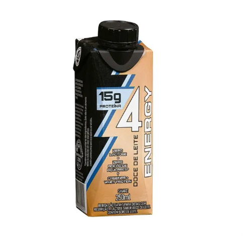 Bebida Láctea de Doce de Leite Zero Lactose 15g Proteínas 4 Energy 250ml