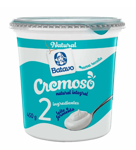 Iogurte Natural Integral Cremoso Batavo 450g