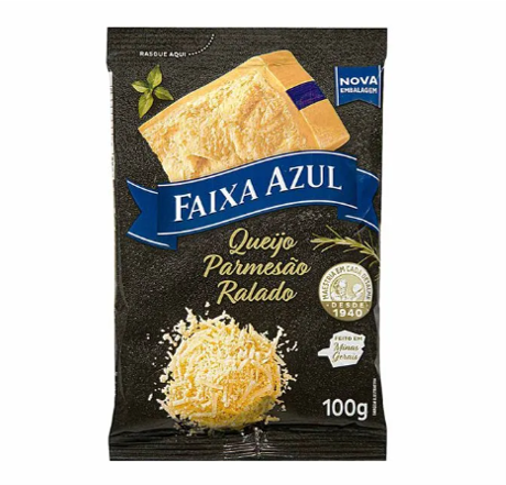 Faixa Azul Parmesão Ralado 100g