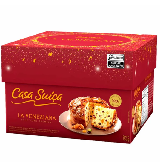 Panettone Premium La Veneziana Casa Suiça 750g