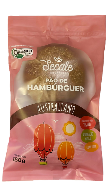 Secale Pão de Hambúrguer Australiano 180g