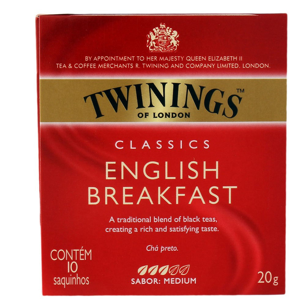Twinings English Breakfast 20g - 10 saquinhos