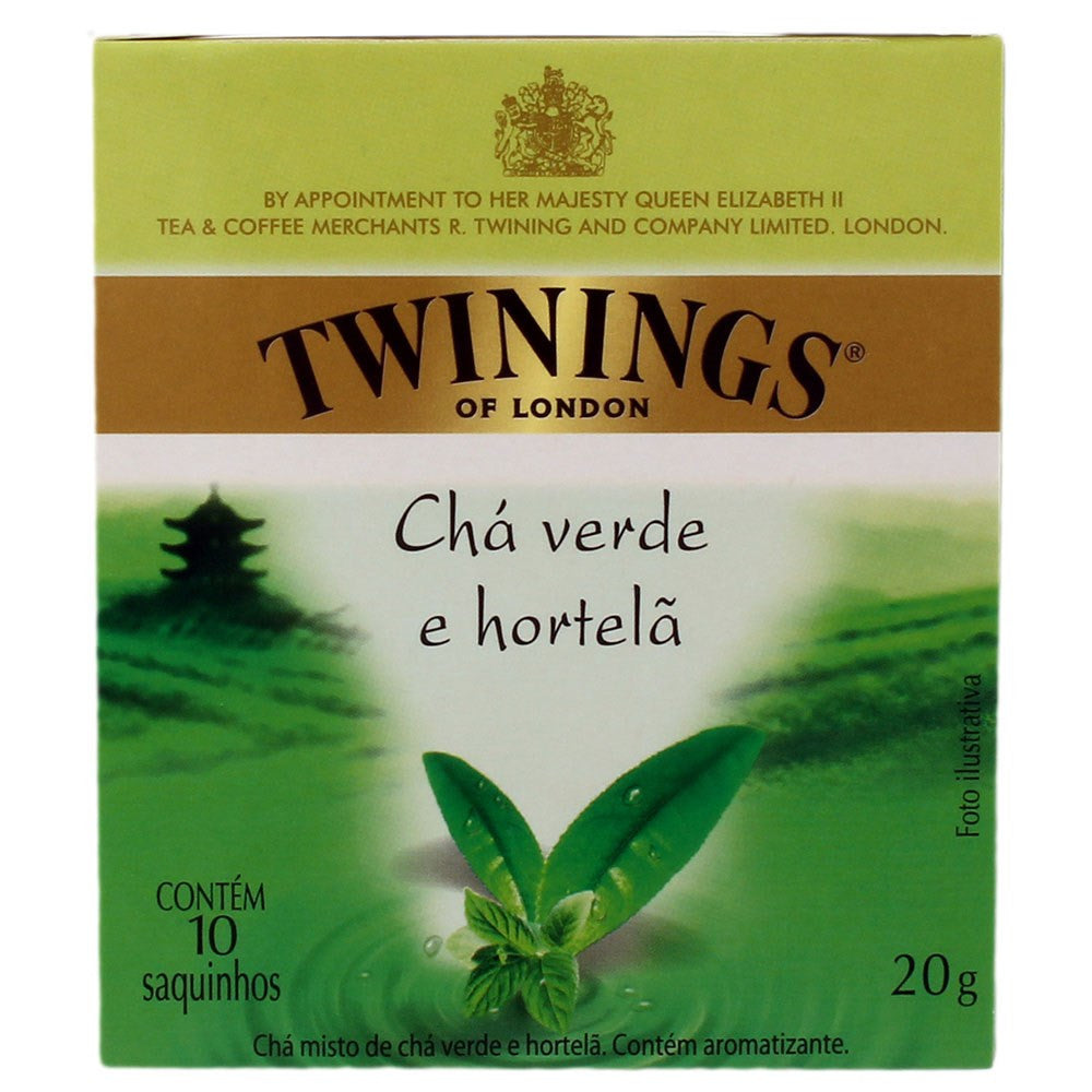 Twinings Chá Verde e Hortelã 10 saquinhos