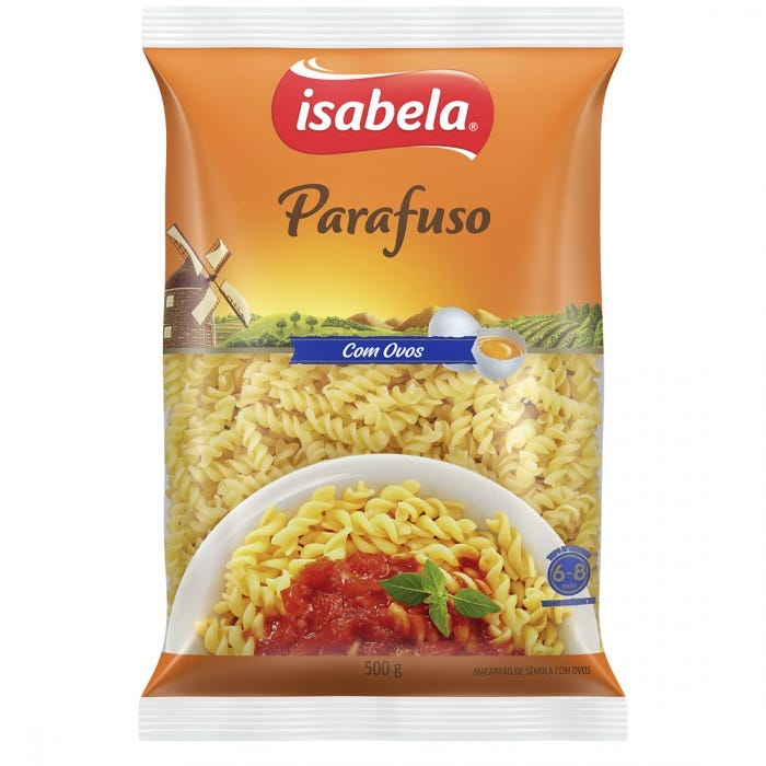 Isabela Com Ovos Parafuso 500g