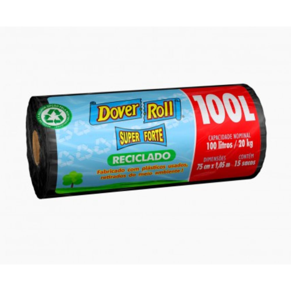 Dover Roll Saco de Lixo 100L com 10un