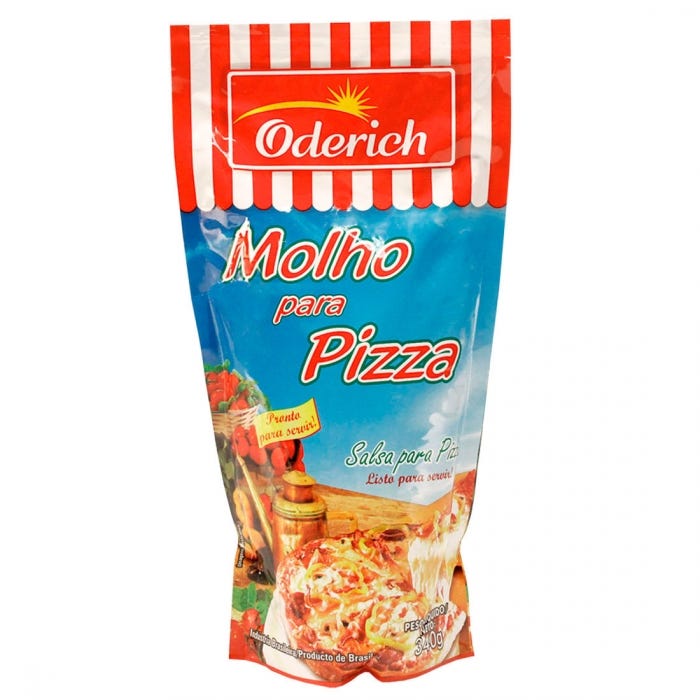 Oderich Molho de Tomate Para Pizza 340g