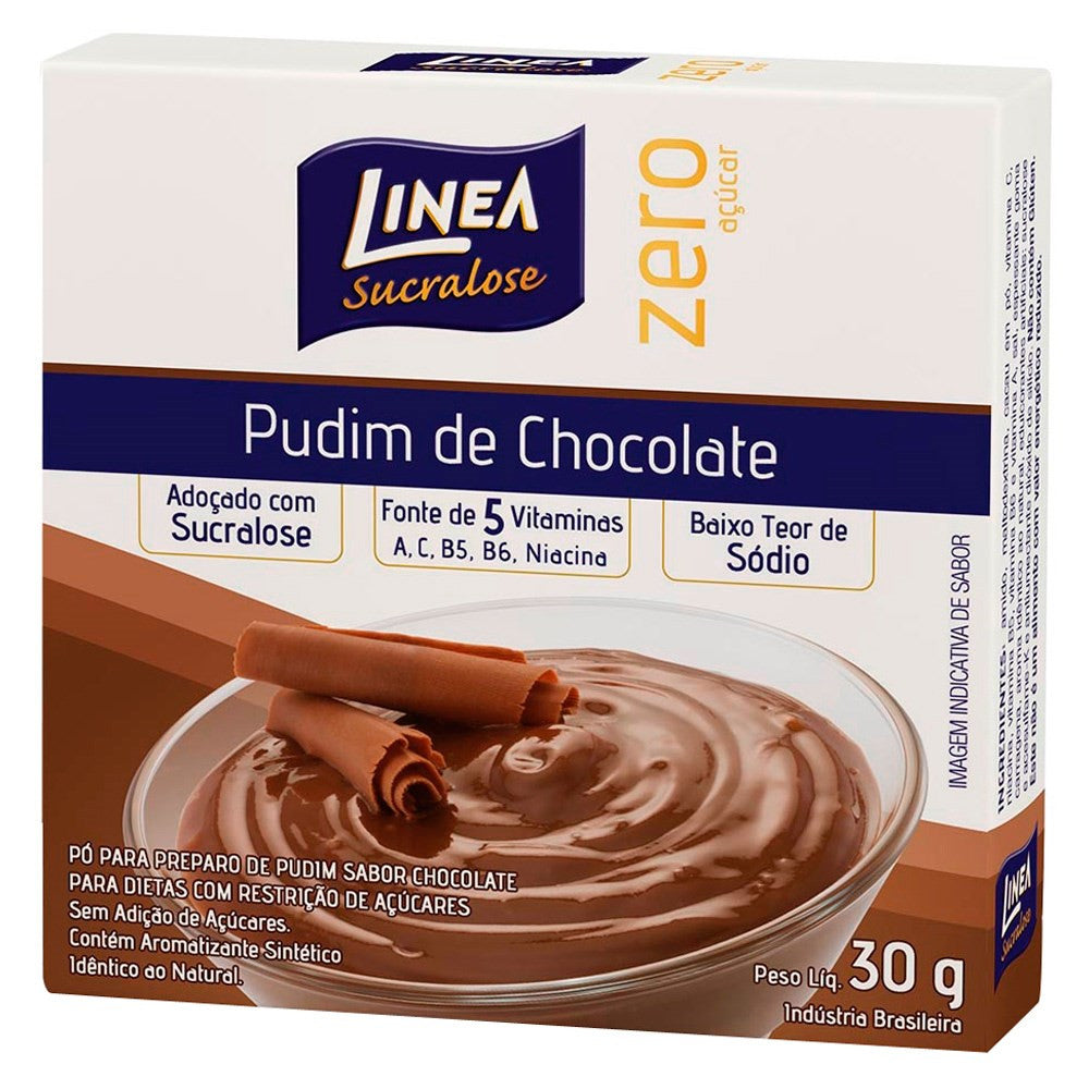 Linea Sucralose Pudim de Chocolate Zero Açúcar 30g