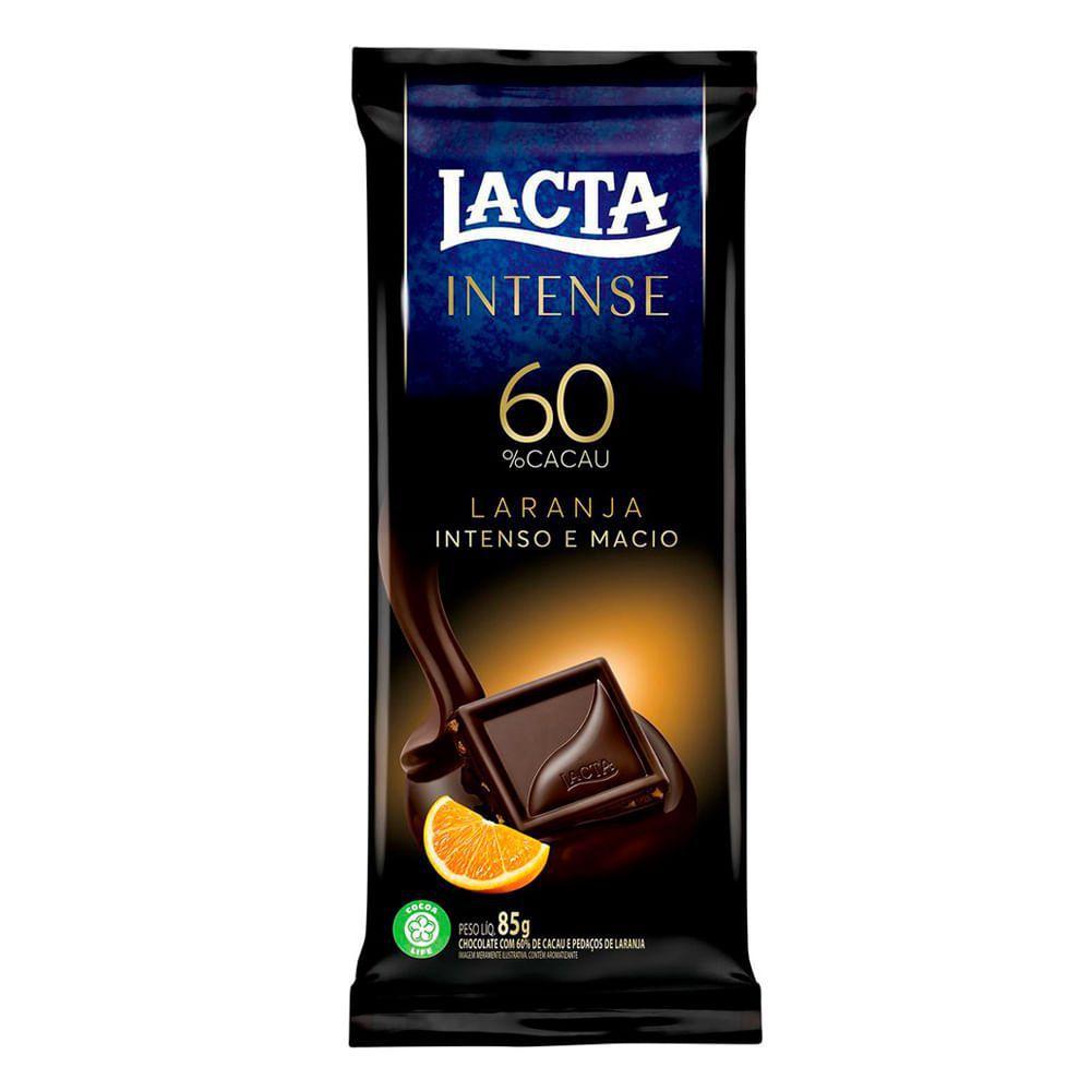 Chocolate Lacta Intense 60% Cacau Laranja 85g