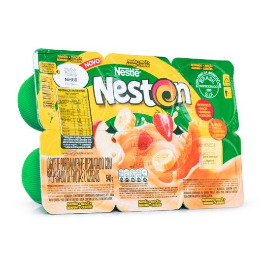 Neston Iogurte Morango Maça Banana 540g